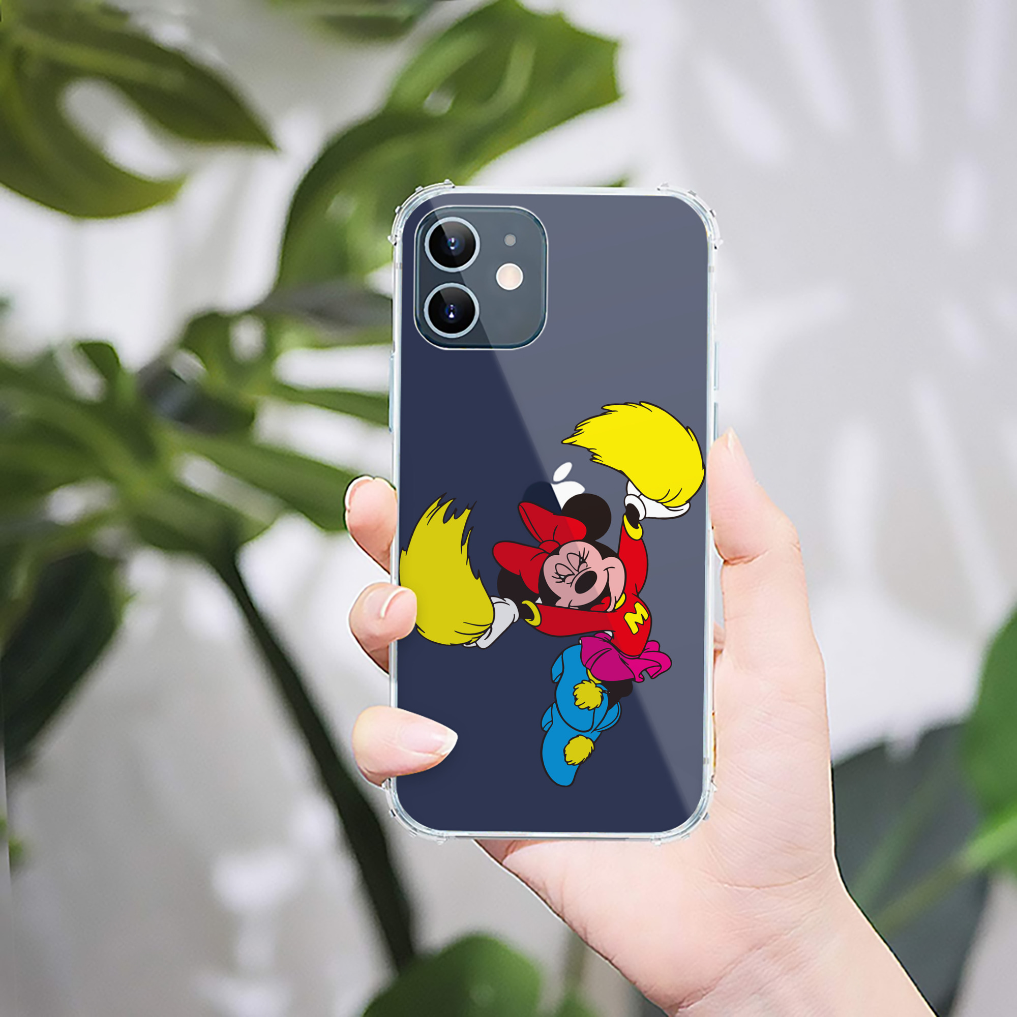 （画像用） ミッキーマウス Mickey Mouse 【iPhone 12シリーズ対応】透明スマホケース（クリアソフトケース）
